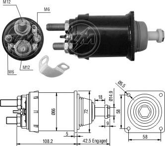 ERA ZM835 - Elettromagnete, Motore d'avviamento autozon.pro