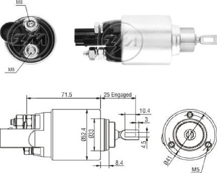 ERA ZM8381 - Elettromagnete, Motore d'avviamento autozon.pro