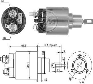 ERA ZM873 - Elettromagnete, Motore d'avviamento autozon.pro