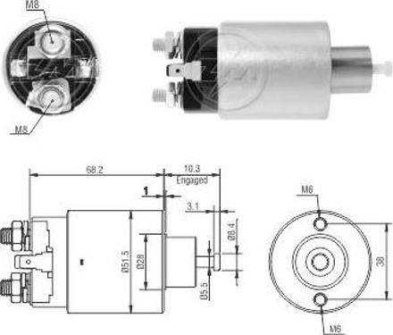 ERA ZM3995 - Elettromagnete, Motore d'avviamento autozon.pro