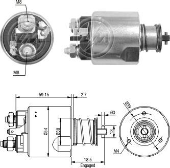 ERA ZM3491 - Elettromagnete, Motore d'avviamento autozon.pro