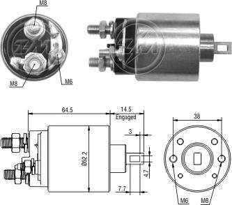 ERA ZM3484 - Elettromagnete, Motore d'avviamento autozon.pro