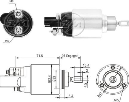 ERA ZM381 - Elettromagnete, Motore d'avviamento autozon.pro