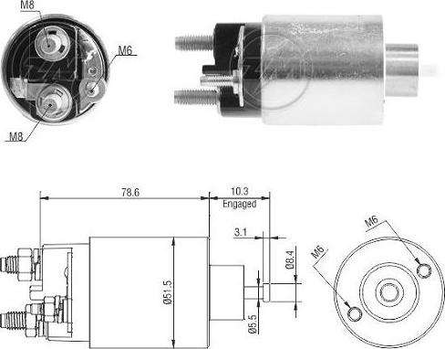 ERA ZM3795 - Elettromagnete, Motore d'avviamento autozon.pro