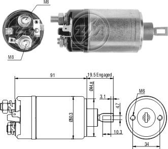 ERA ZM3722 - Elettromagnete, Motore d'avviamento autozon.pro