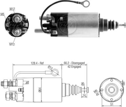 ERA ZM2842 - Elettromagnete, Motore d'avviamento autozon.pro