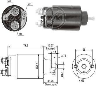 ERA ZM2762 - Elettromagnete, Motore d'avviamento autozon.pro