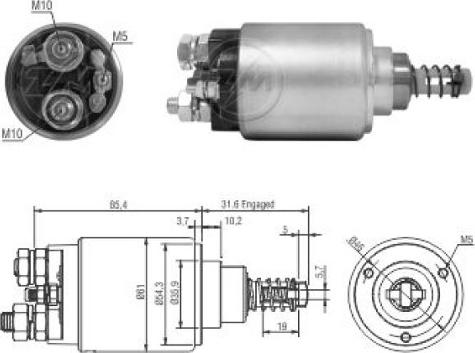 ERA ZM2735 - Elettromagnete, Motore d'avviamento autozon.pro