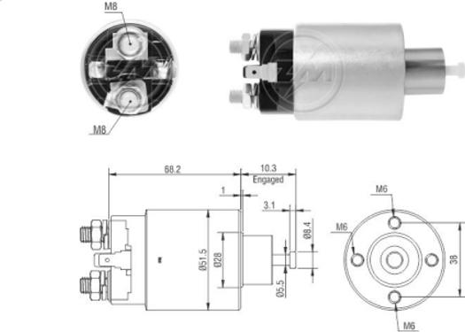 ERA ZM7995 - Elettromagnete, Motore d'avviamento autozon.pro