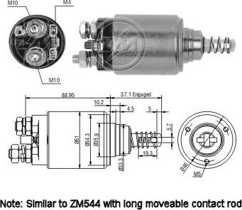 ERA ZM744 - Elettromagnete, Motore d'avviamento autozon.pro