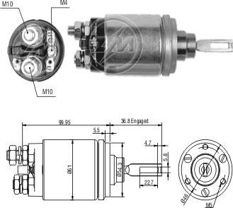 ERA ZM741 - Elettromagnete, Motore d'avviamento autozon.pro