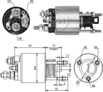 ERA ZM7595 - Elettromagnete, Motore d'avviamento autozon.pro