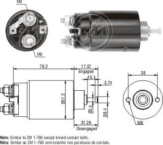 ERA ZM760 - Elettromagnete, Motore d'avviamento autozon.pro