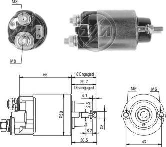 ERA ZM705 - Elettromagnete, Motore d'avviamento autozon.pro