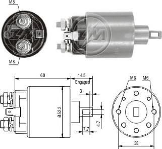 ERA ZM710 - Elettromagnete, Motore d'avviamento autozon.pro