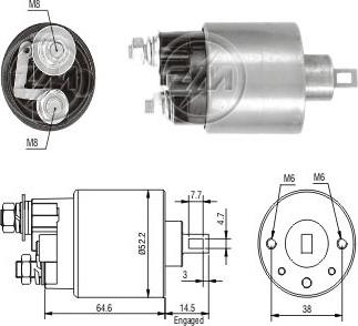 ERA ZM712 - Elettromagnete, Motore d'avviamento autozon.pro