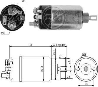 ERA ZM724 - Elettromagnete, Motore d'avviamento autozon.pro