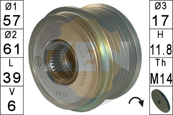 ERA ZN5536 - Puleggia cinghia, Alternatore autozon.pro