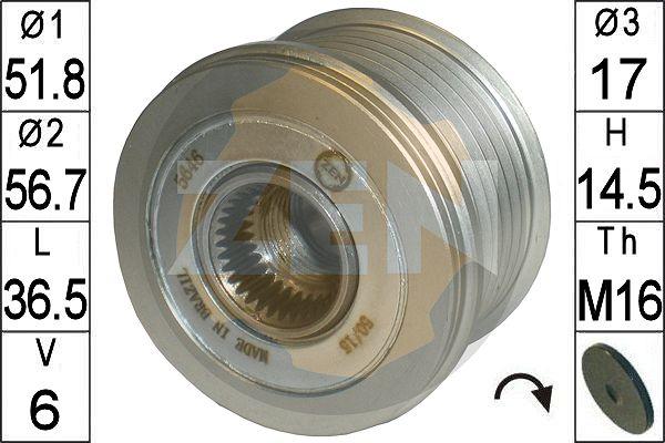 ERA ZN5646 - Puleggia cinghia, Alternatore autozon.pro