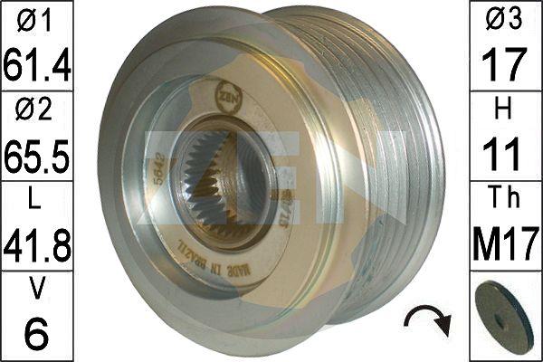 ERA ZN5642 - Puleggia cinghia, Alternatore autozon.pro