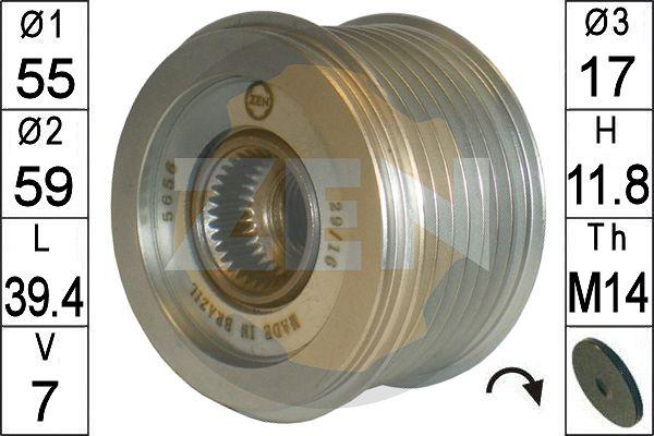 ERA ZN5656 - Puleggia cinghia, Alternatore autozon.pro