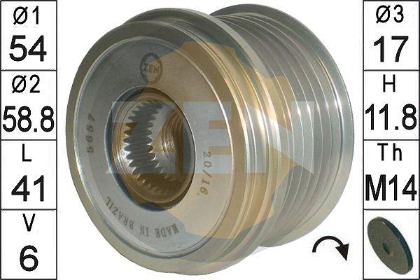 ERA ZN5657 - Puleggia cinghia, Alternatore autozon.pro