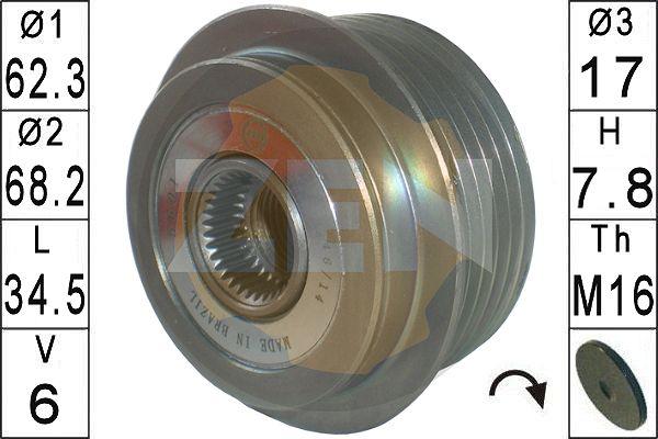 ERA ZN5601 - Puleggia cinghia, Alternatore autozon.pro