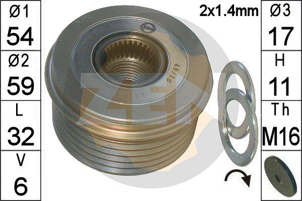 ERA ZN5679 - Puleggia cinghia, Alternatore autozon.pro