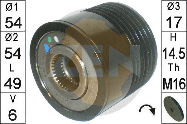 ERA ZN6009 - Puleggia cinghia, Alternatore autozon.pro