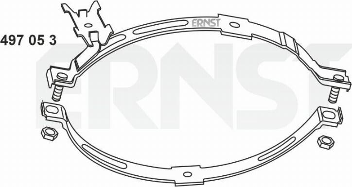 ERNST 497053 - Supporto, Silenziatore autozon.pro