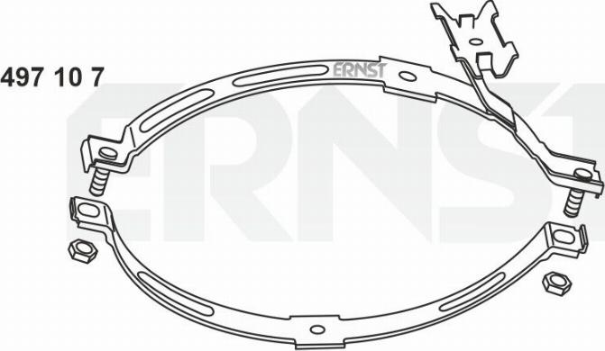 ERNST 497107 - Supporto, Silenziatore autozon.pro