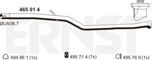 ERNST 465014 - Tubo gas scarico autozon.pro