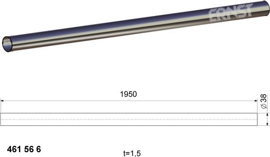 ERNST 461566 - Tubo gas scarico, universale autozon.pro