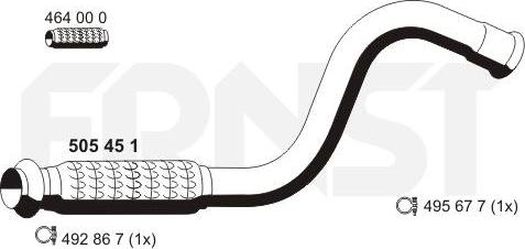 ERNST 505451 - Tubo gas scarico autozon.pro