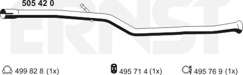 ERNST 505420 - Tubo gas scarico autozon.pro