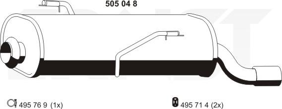 ERNST 505048 - Silenziatore posteriore autozon.pro