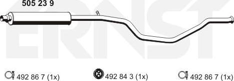 ERNST 505239 - Silenziatore centrale autozon.pro