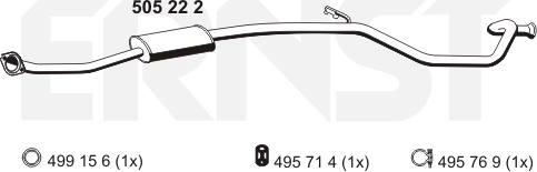 ERNST 505222 - Silenziatore centrale autozon.pro