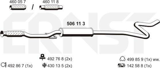 ERNST 506113 - Silenziatore centrale autozon.pro