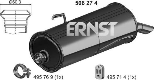 ERNST 506274 - Silenziatore posteriore autozon.pro