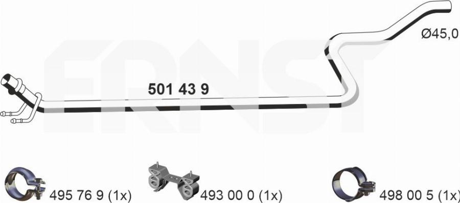 ERNST 501439 - Tubo gas scarico autozon.pro