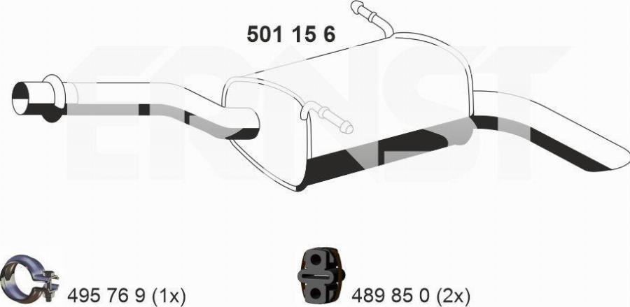 ERNST 501156 - Silenziatore posteriore autozon.pro