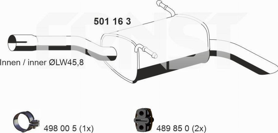 ERNST 501163 - Silenziatore posteriore autozon.pro