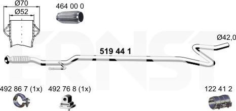 ERNST 519441 - Tubo gas scarico autozon.pro