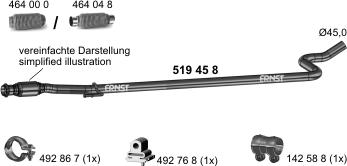 ERNST 519458 - Tubo gas scarico autozon.pro