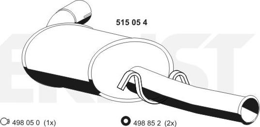 ERNST 515054 - Silenziatore posteriore autozon.pro