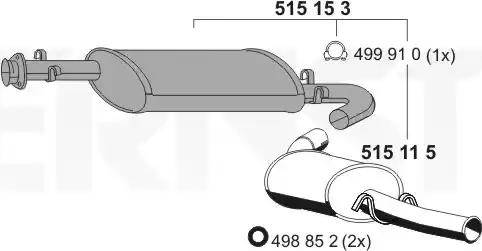 ERNST 515153 - Silenziatore posteriore autozon.pro