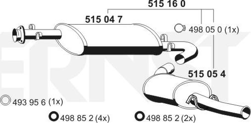 ERNST 515160 - Silenziatore posteriore autozon.pro