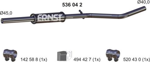 ERNST 536042 - Silenziatore centrale autozon.pro