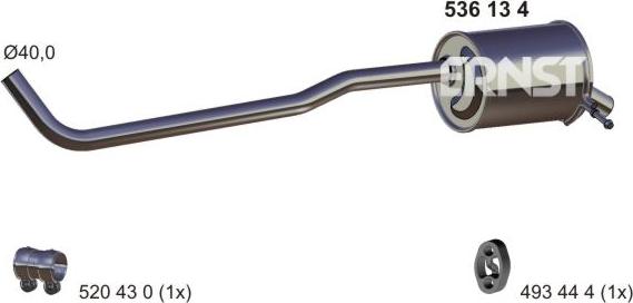 ERNST 536134 - Silenziatore posteriore autozon.pro